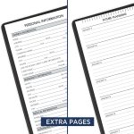 AT-A-GLANCE 2023 Weekly Planner, Quarter-Hourly Appointment Book, 7" x 8-3/4", Medium, Telephone/Address Pages, Black (7095105) - Image 6